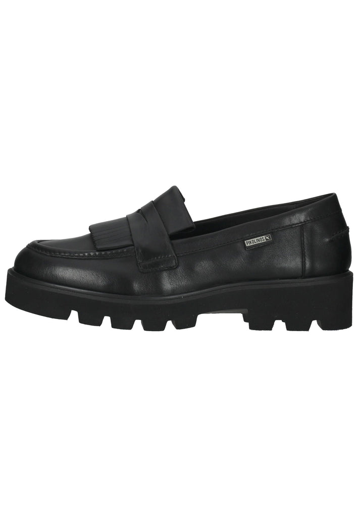 Pikolinos Slipper Leder Schwarz - surf4shoes