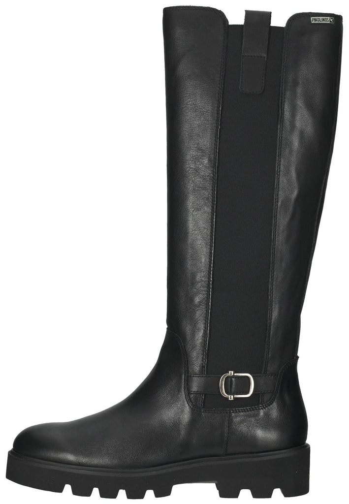 Pikolinos Stiefel Leder/Textil Schwarz - surf4shoes