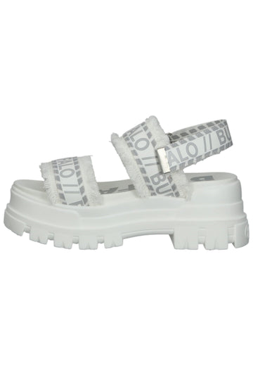 Buffalo Sandalen Textil Weiß - surf4shoes