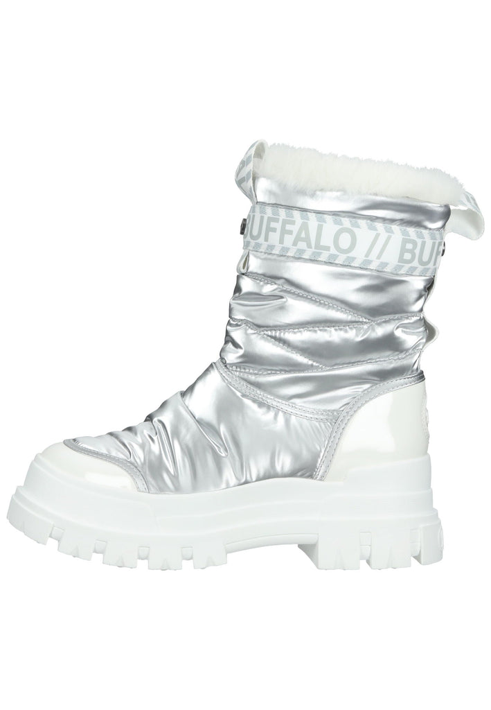 Buffalo Stiefelette Textil Silber Warmfutter - surf4shoes