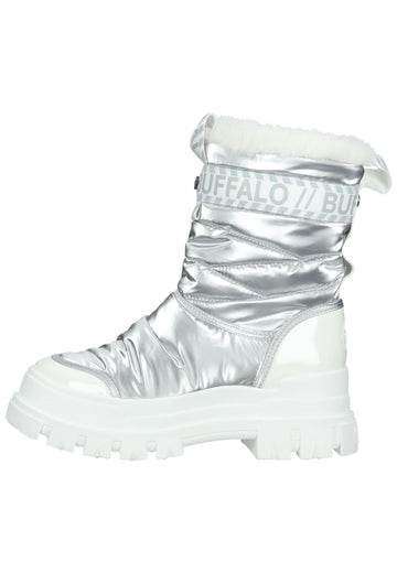 Buffalo Stiefelette Textil Silber Warmfutter - surf4shoes