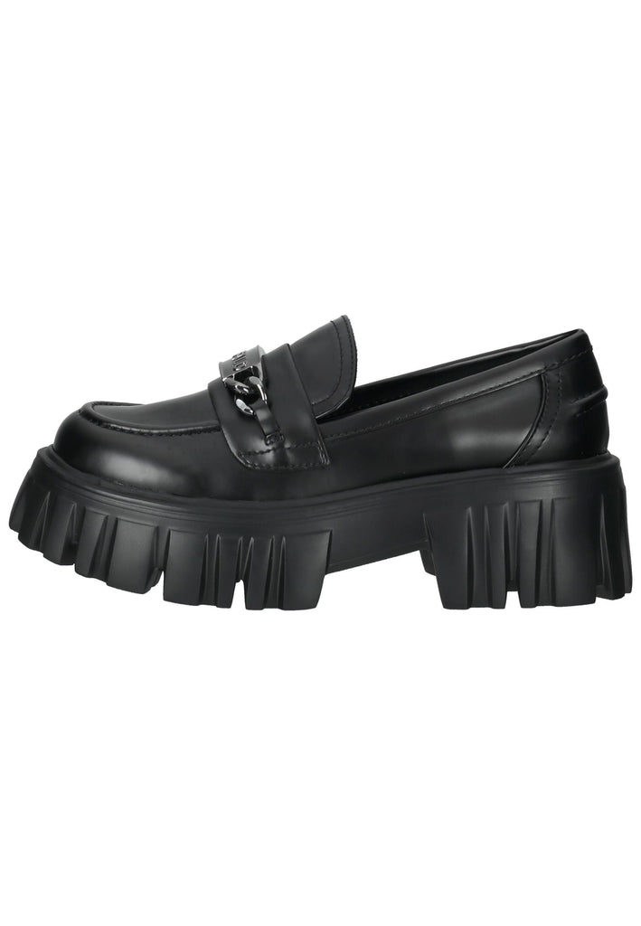 Buffalo Slipper Lederimitat Schwarz - surf4shoes
