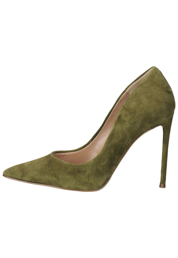 Steve Madden Pumps Veloursleder Olive - surf4shoes