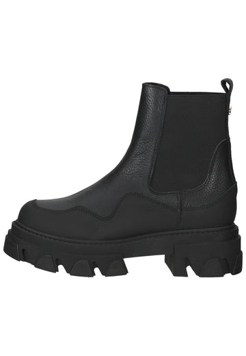 Steve Madden Stiefelette Leder/Textil Schwarz - surf4shoes