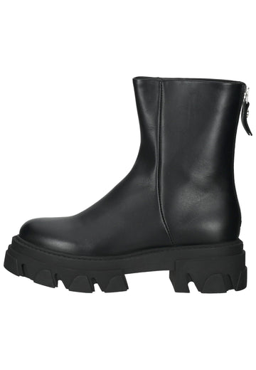 Steve Madden Stiefelette Leder/Textil Schwarz - surf4shoes