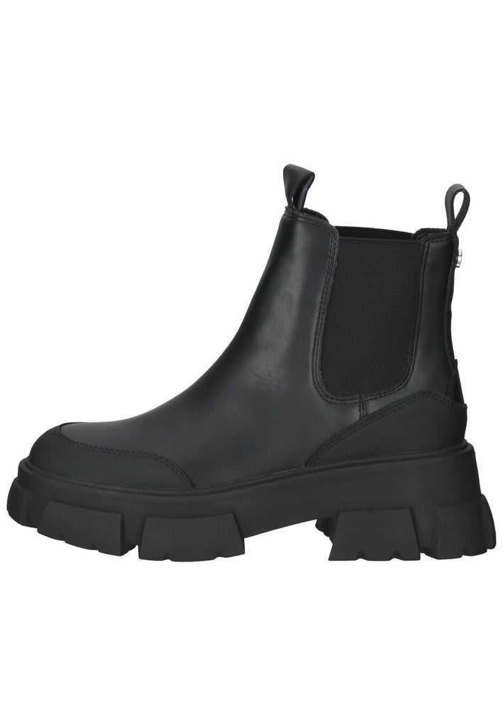 Steve Madden Stiefelette Leder/Textil Schwarz - surf4shoes