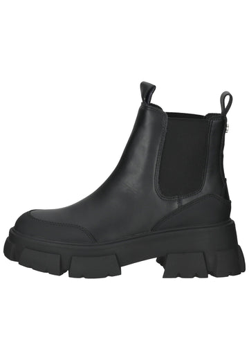 Steve Madden Stiefelette Leder/Textil Schwarz - surf4shoes