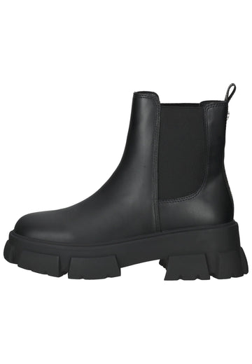 Steve Madden Stiefelette Leder/Textil Schwarz - surf4shoes