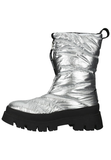 Steve Madden Stiefelette Textil Silber - surf4shoes