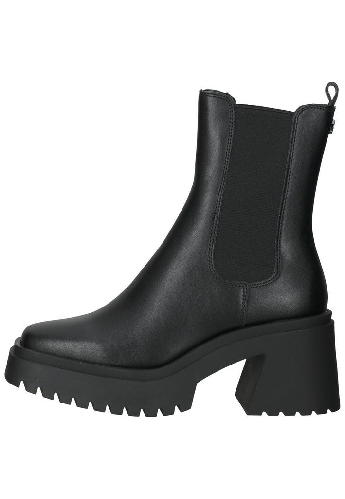 Steve Madden Stiefelette Leder/Textil Schwarz - surf4shoes