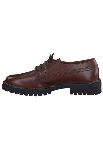 Paul Green Halbschuhe Glattleder Mittelbraun - surf4shoes