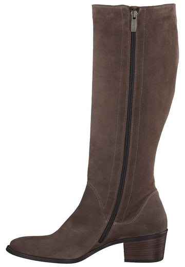 Paul Green Stiefel Veloursleder Braun/Grau - surf4shoes