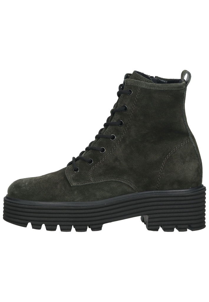 Paul Green Stiefelette Veloursleder Grün - surf4shoes