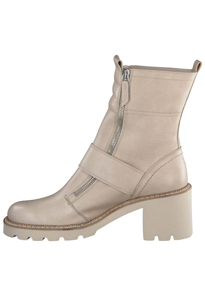 Paul Green Stiefelette Glattleder Beige - surf4shoes
