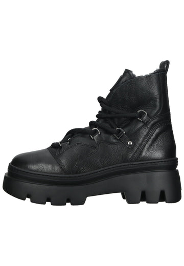 Paul Green Stiefelette Leder/Textil Schwarz Warmfutter - surf4shoes