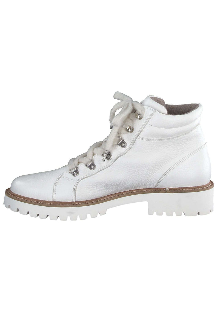 Paul Green Stiefelette Glattleder Weiß Warmfutter - surf4shoes