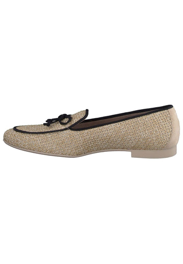 Paul Green Slipper Textil Braun/Schwarz - surf4shoes