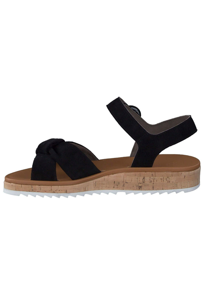Paul Green Sandalen Leder Schwarz - surf4shoes