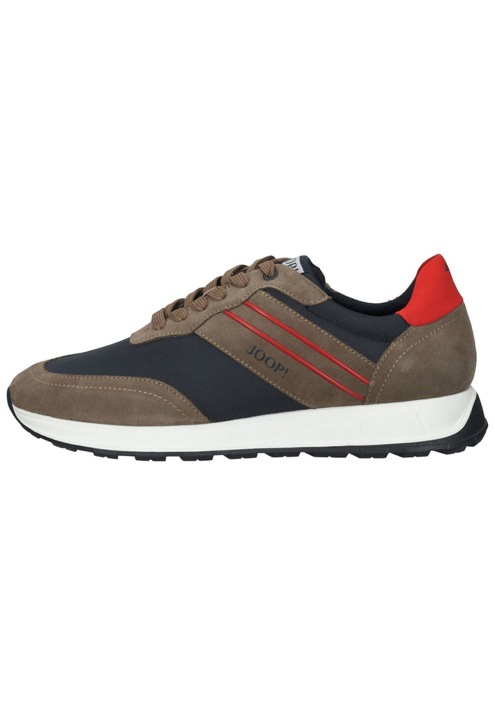 JOOP! Sneaker Leder/Textil Grau/Rot - surf4shoes