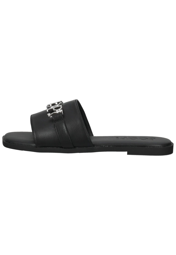 JOOP! Pantoletten Leder Schwarz/Silber - surf4shoes