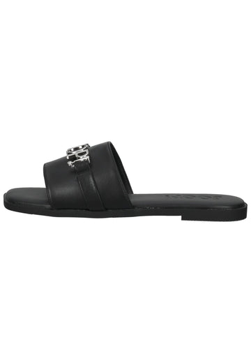 JOOP! Pantoletten Leder Schwarz/Silber - surf4shoes