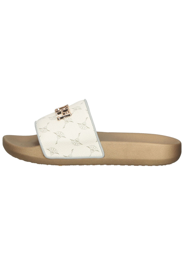 JOOP! Pantoletten Lederimitat Weiß - surf4shoes