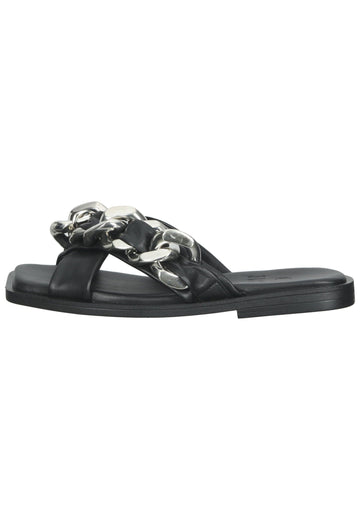 ILC Pantoletten Leder Schwarz - surf4shoes
