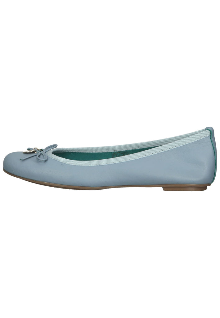 Scapa Ballerinas Leder Hellblau - surf4shoes