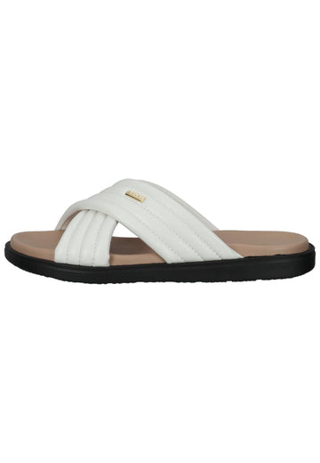 Scapa Pantoletten Leder Weiß - surf4shoes