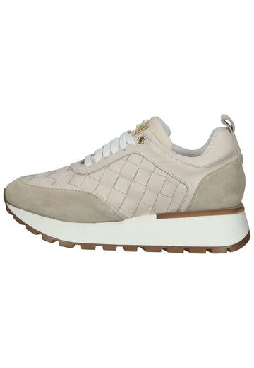 Scapa Sneaker Leder Dunkelbeige - surf4shoes