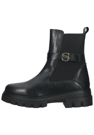 Scapa Stiefelette Leder Schwarz - surf4shoes