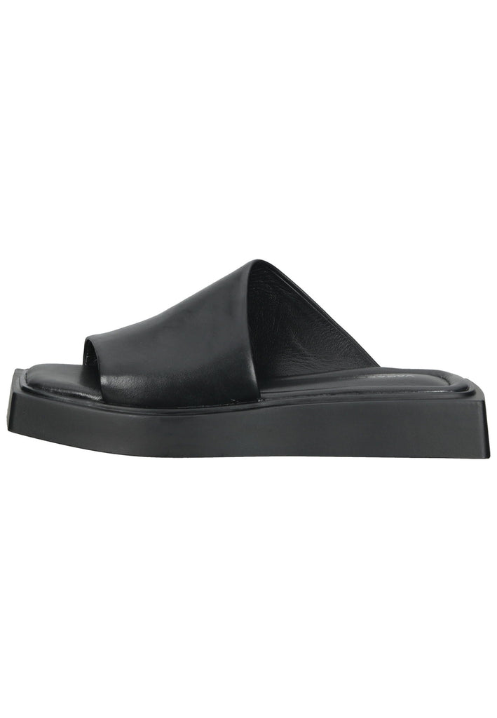 Vagabond Pantoletten Leder Schwarz - surf4shoes