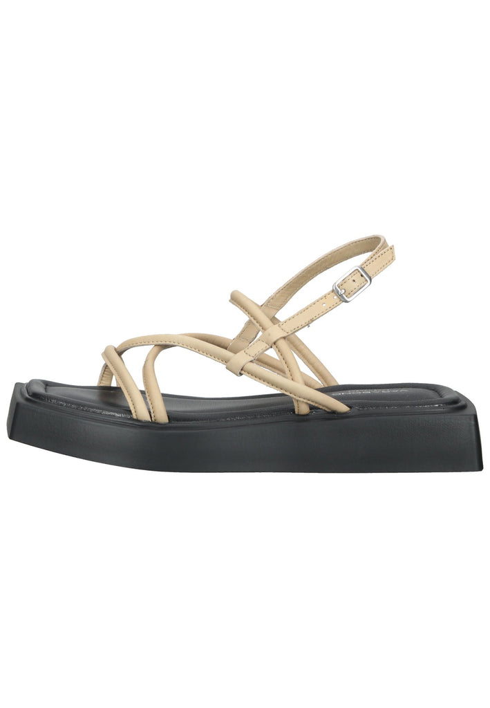 Vagabond Sandalen Leder Beige/Schwarz - surf4shoes