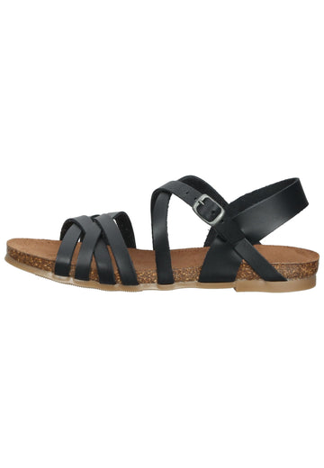 Cosmos Comfort Sandalen Leder Schwarz - surf4shoes