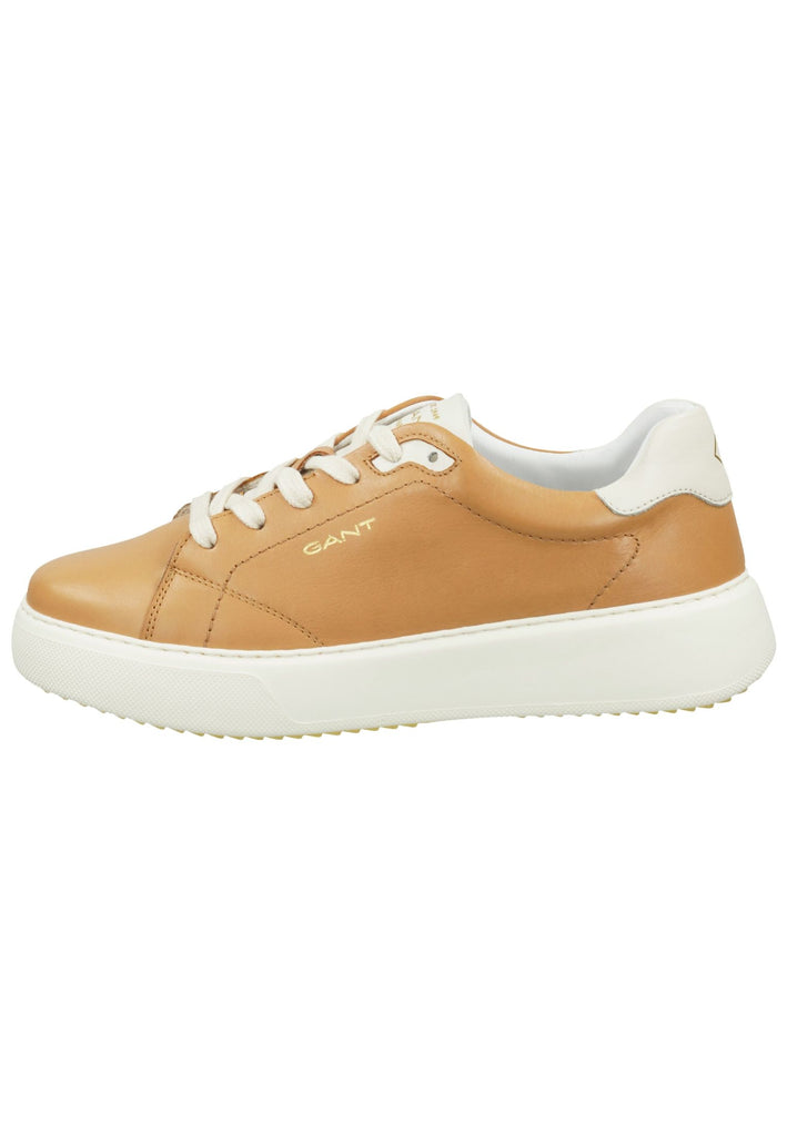 GANT Sneaker Glattleder Hellbraun - surf4shoes