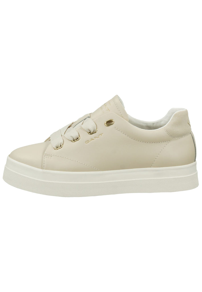 GANT Sneaker Glattleder Hellbeige - surf4shoes