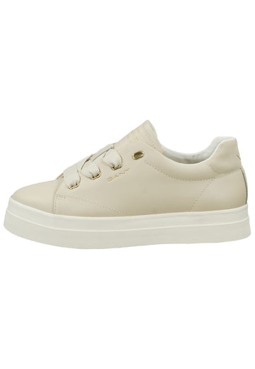 GANT Sneaker Glattleder Hellbeige - surf4shoes