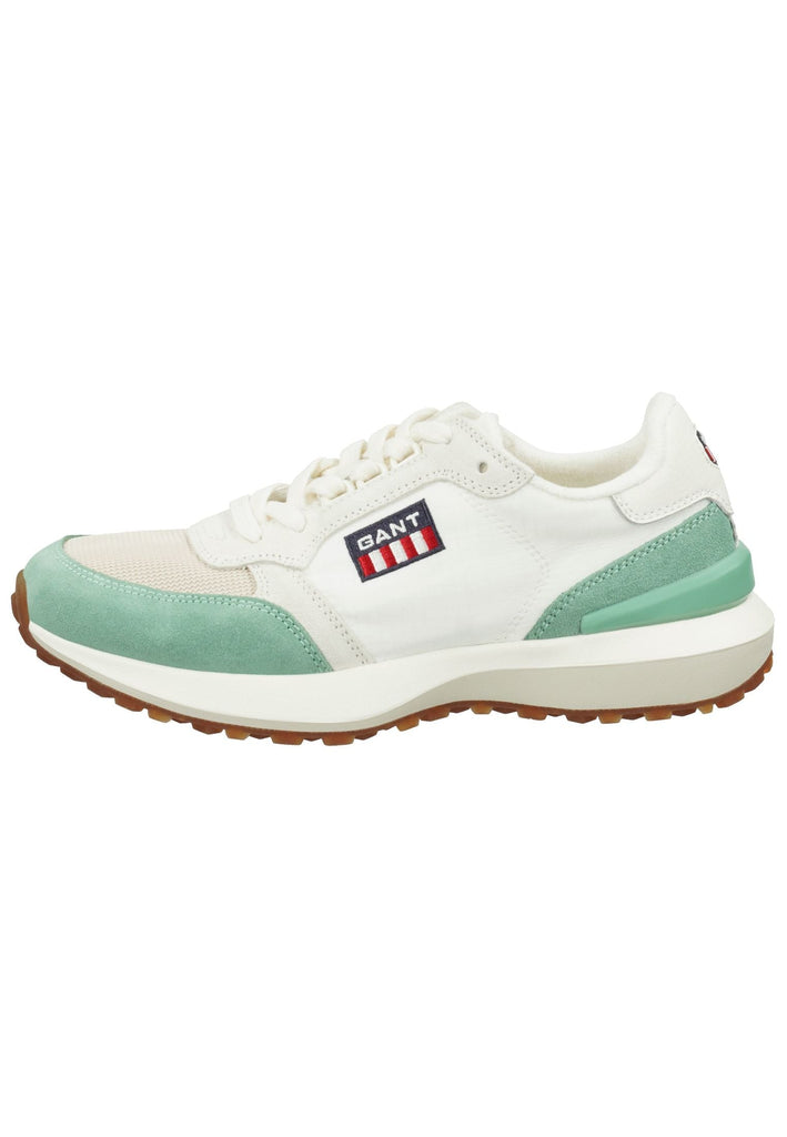 GANT Sneaker Veloursleder Weiß/Grün - surf4shoes