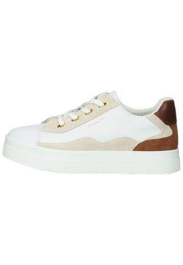 GANT Sneaker Leder Beige/Weiß - surf4shoes