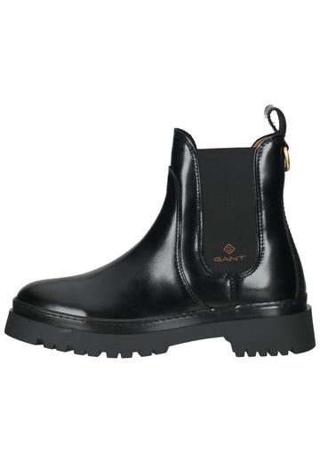 GANT Stiefelette Leder Schwarz Lack - surf4shoes