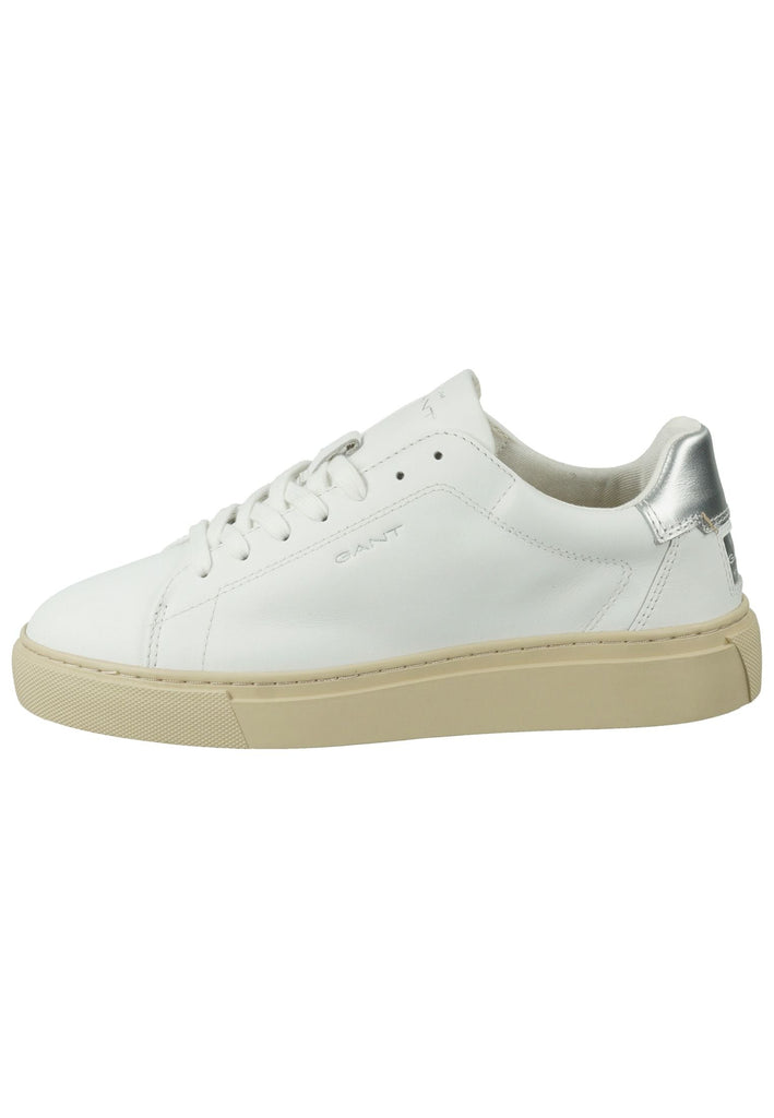 GANT Sneaker Leder Weiß/Silber - surf4shoes