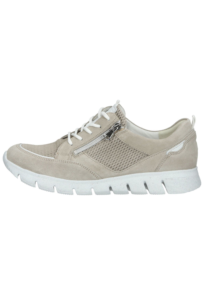 Waldläufer Sneaker Leder Beige/Weiß - surf4shoes