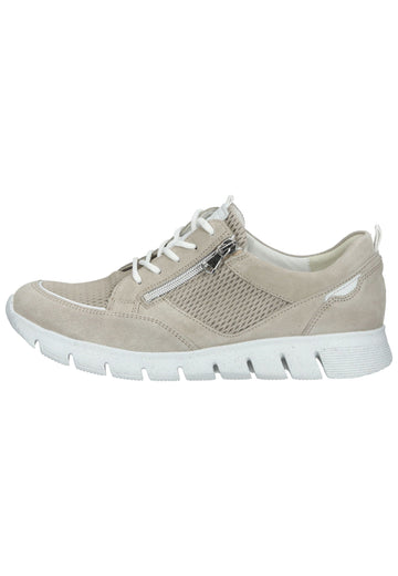 Waldläufer Sneaker Leder Beige/Weiß - surf4shoes