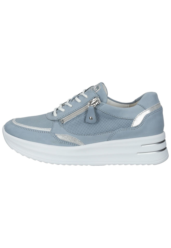 Waldläufer Sneaker Leder Blau/Silber - surf4shoes