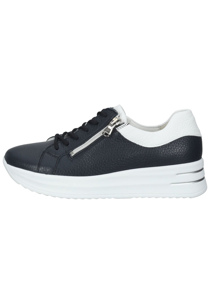 Waldläufer Sneaker Leder Blau/Weiß - surf4shoes