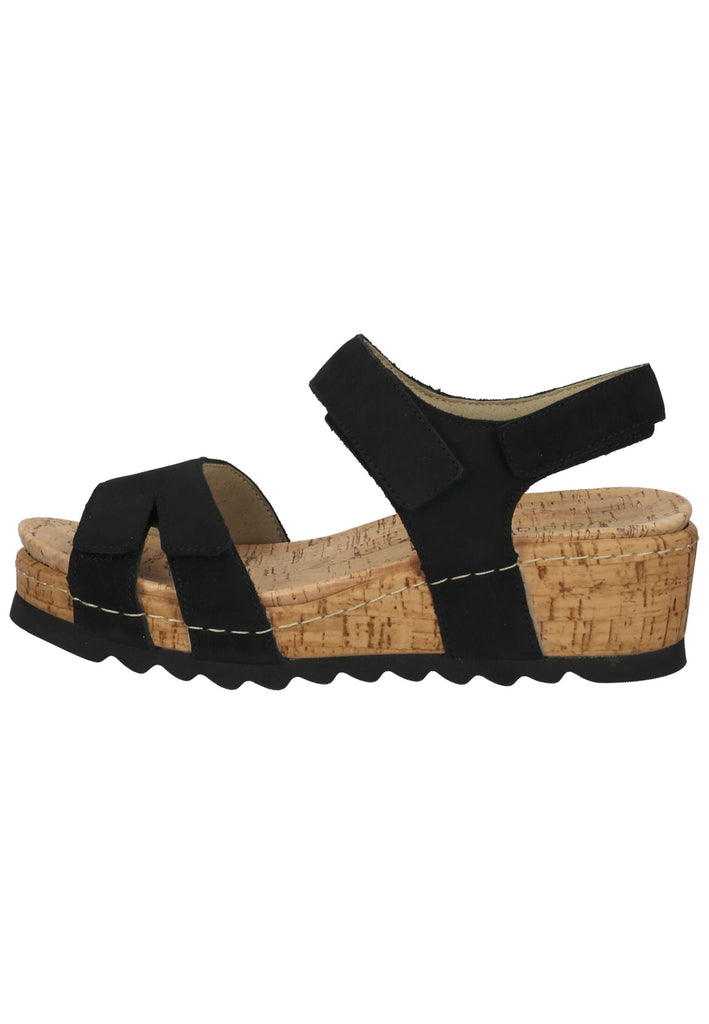 Waldläufer Sandalen Leder Schwarz - surf4shoes
