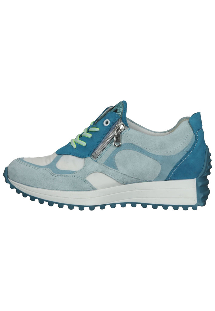 Waldläufer Sneaker Leder/Textil Blau/Weiß - surf4shoes