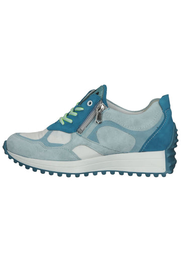 Waldläufer Sneaker Leder/Textil Blau/Weiß - surf4shoes