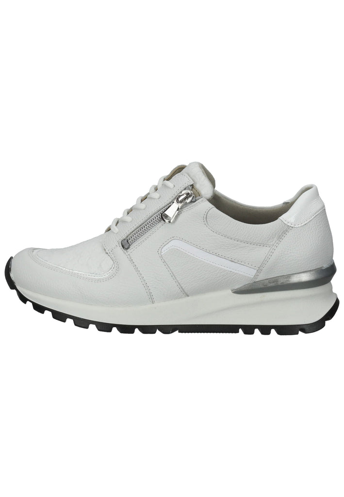 Waldläufer Sneaker Leder/Textil Weiß/Silber - surf4shoes