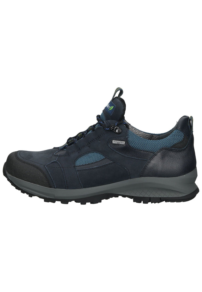Waldläufer Wanderschuhe Leder/Textil Schwarz/Blau - surf4shoes